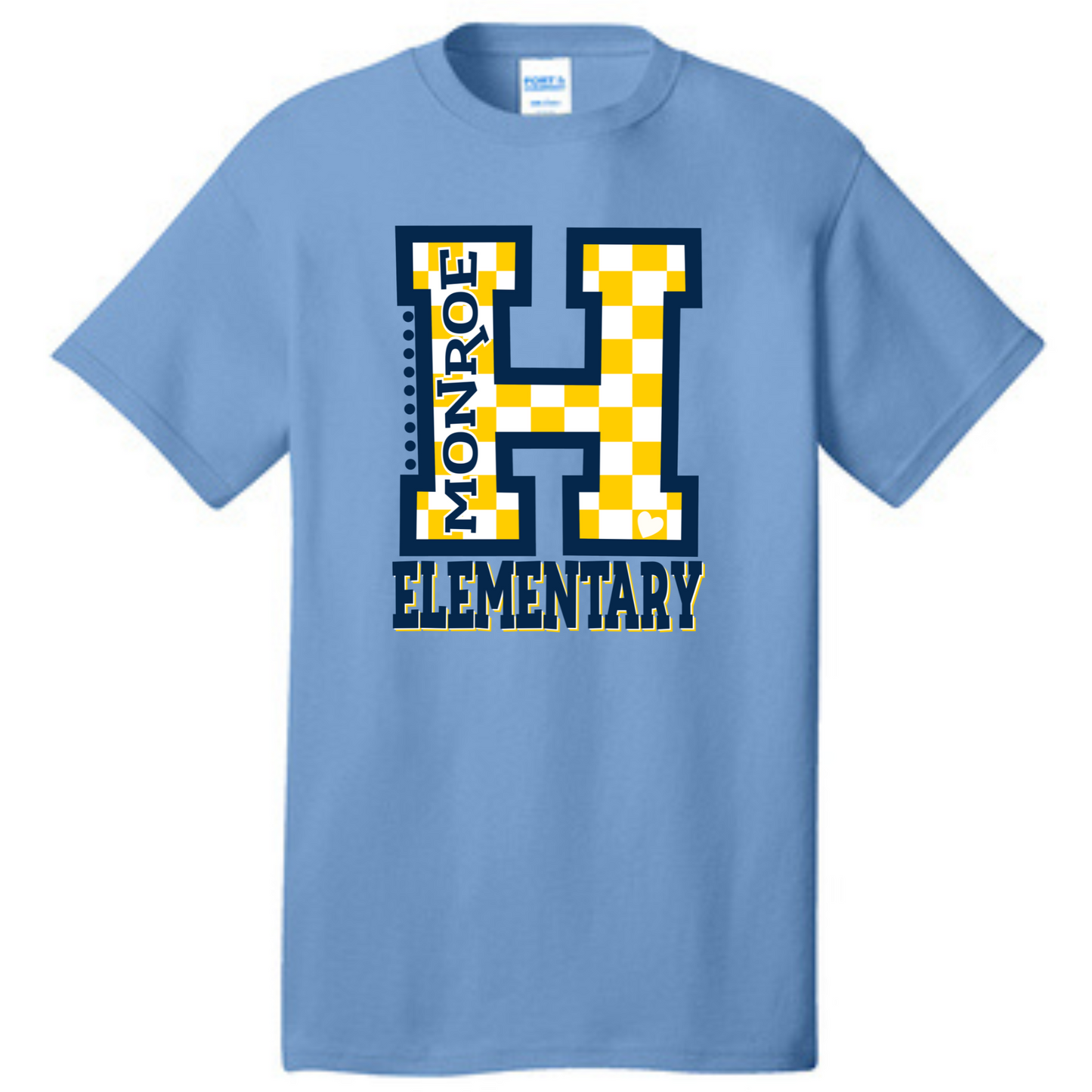 Checkered "H" Monroe Elementary T-Shirt