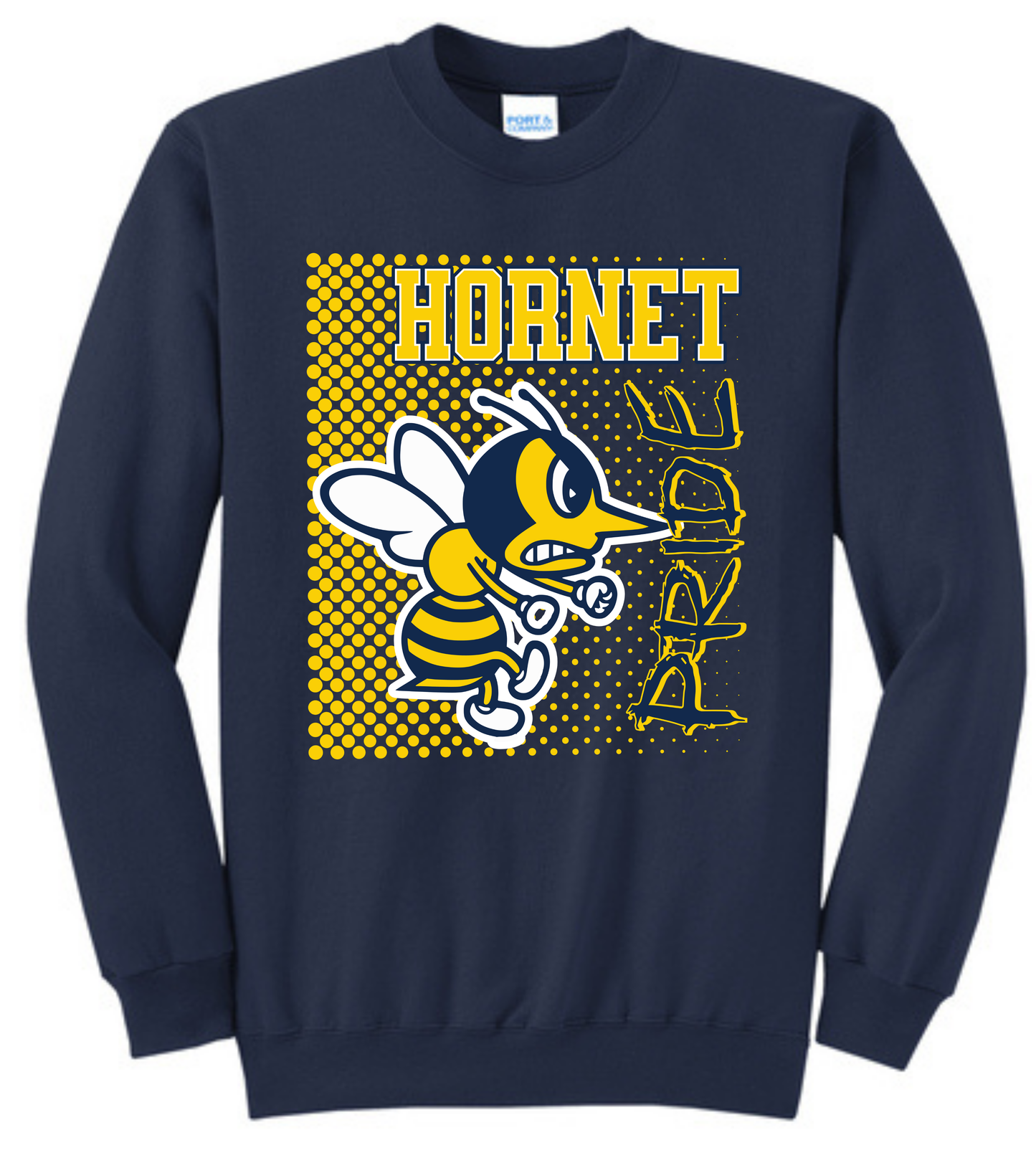 Polka Dot Hornet Pride Crewneck Sweatshirt (Available in three colors)