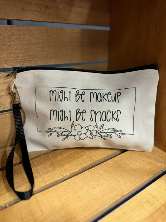 Might Be Makeup, Might Be Snacks Cosmetic Bag