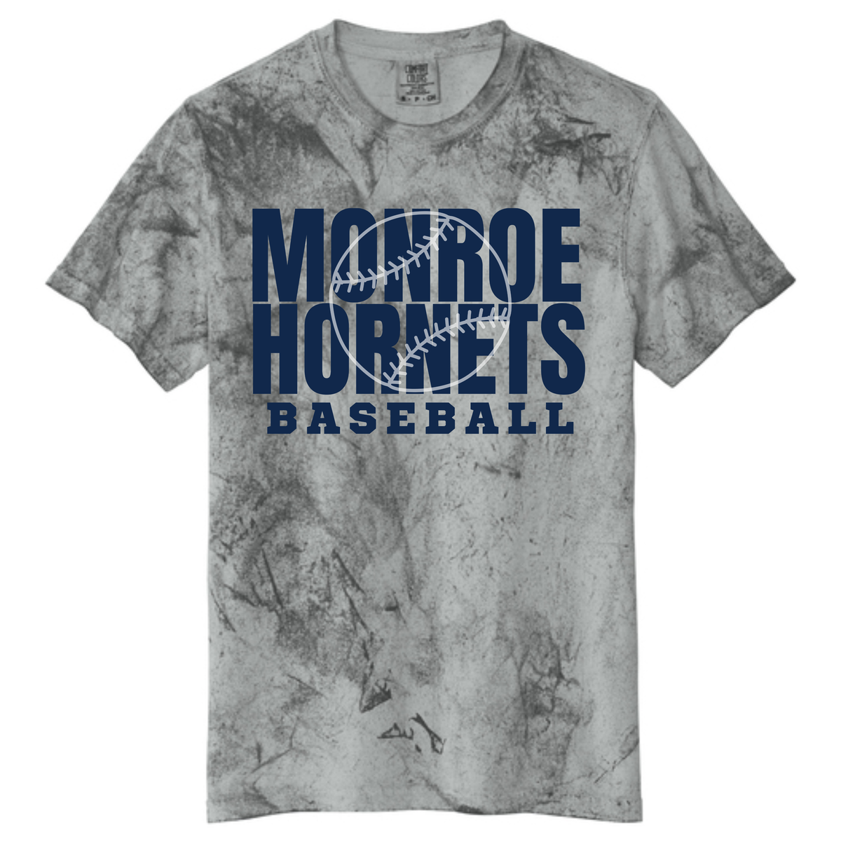 Monroe Hornets - Baseball Faded Tee