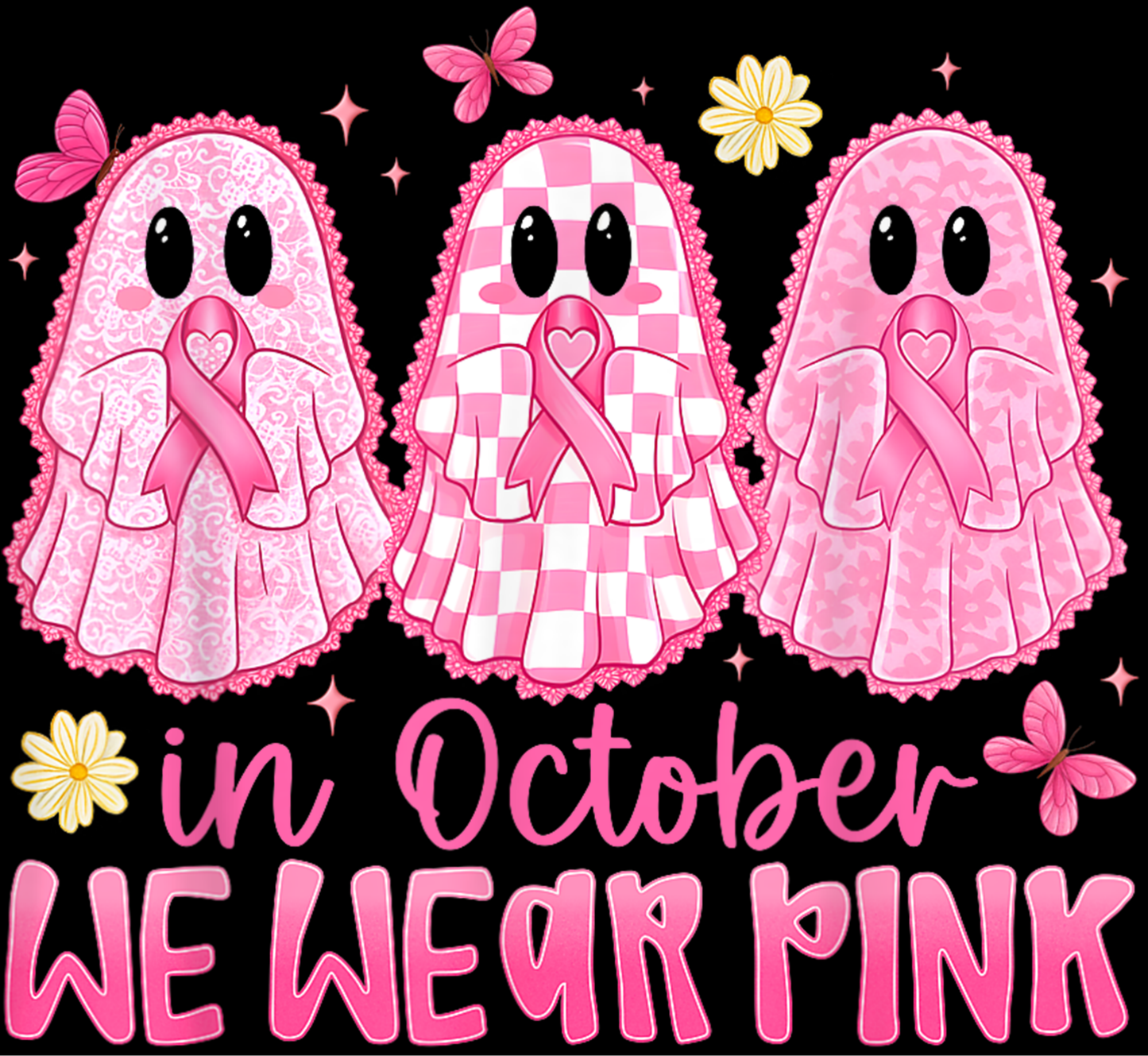 In October We Wear Pink Ghost Tee