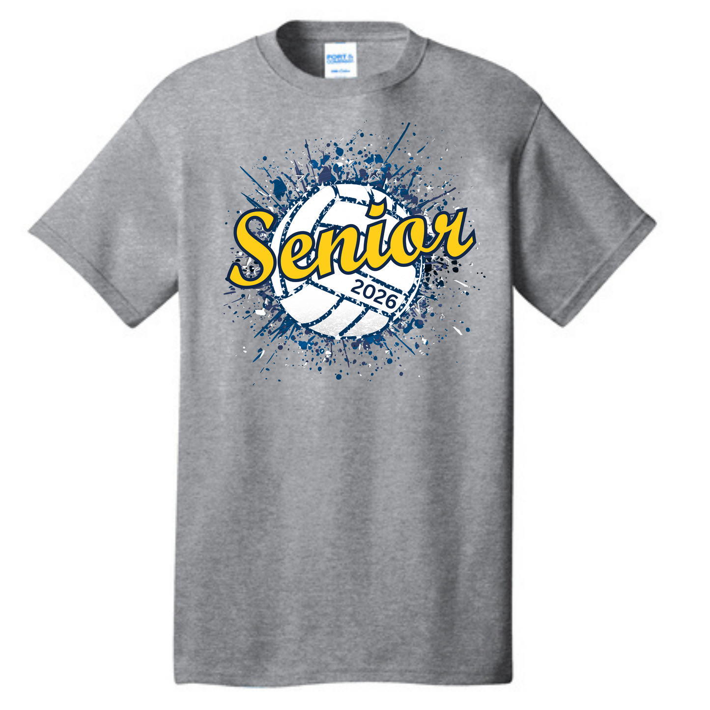 Senior Volleyball Paint Splatter T-Shirt (Available in two colors)
