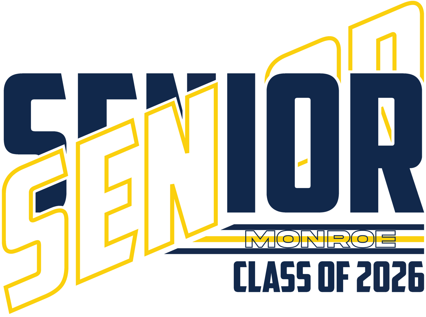 Senior Class of 2026 - Criss Cross (Three Colors Available)