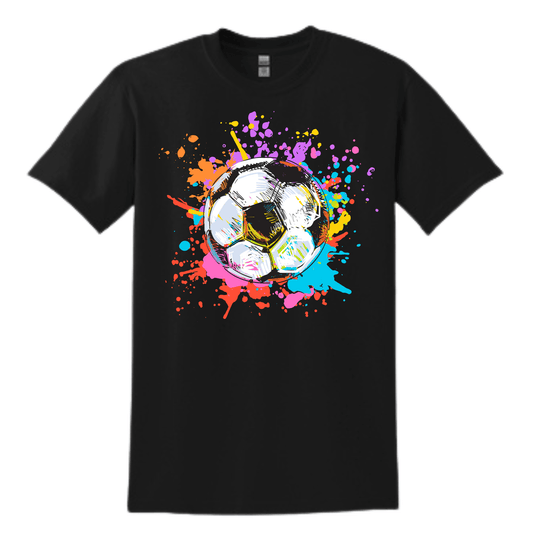 Soccer Ball Bright Neon Colors