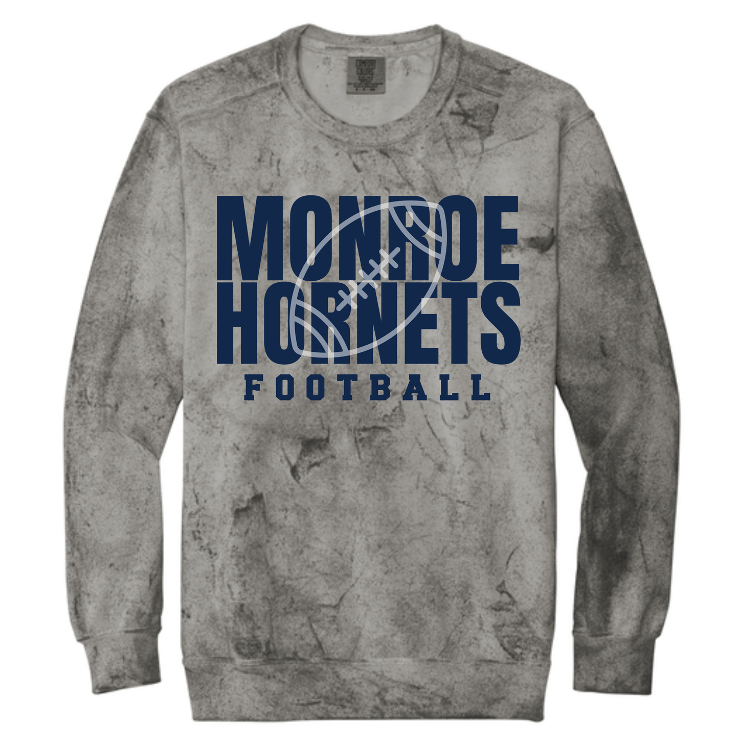 Monroe Hornets - Football Shadow Crewneck