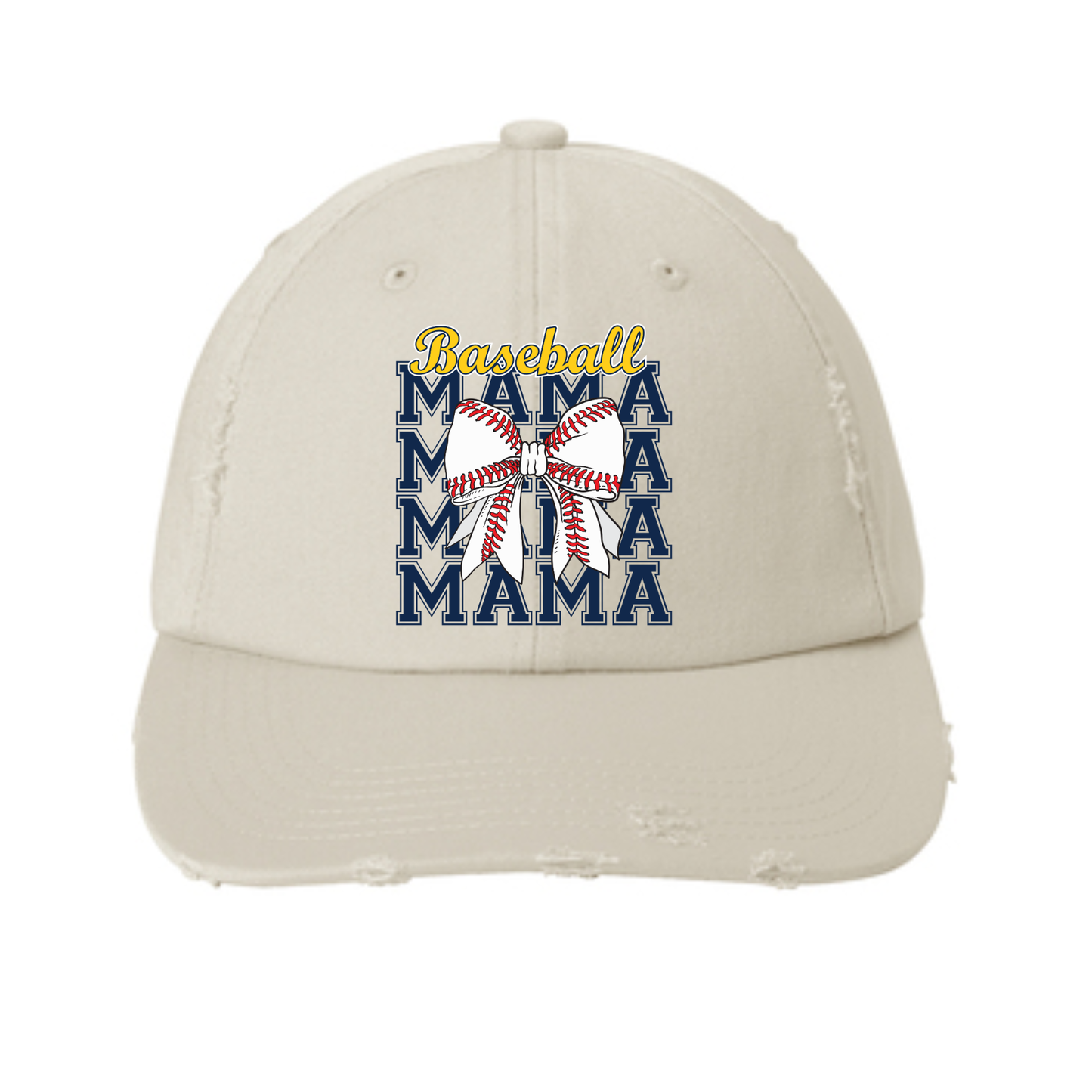 Baseball Mama Hat with Bow