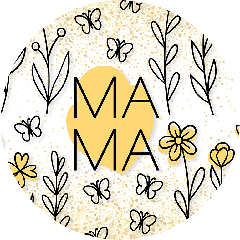 Ceramic MAMA Car Coasters (Set of 2)