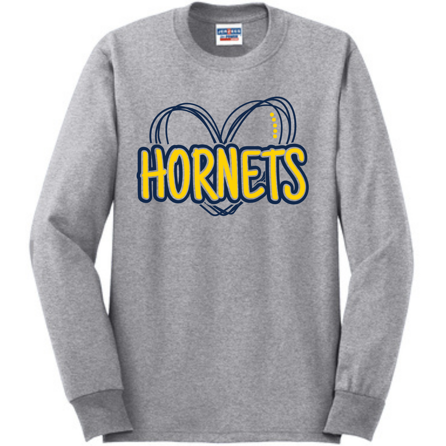 Hornets Heart Long Sleeve