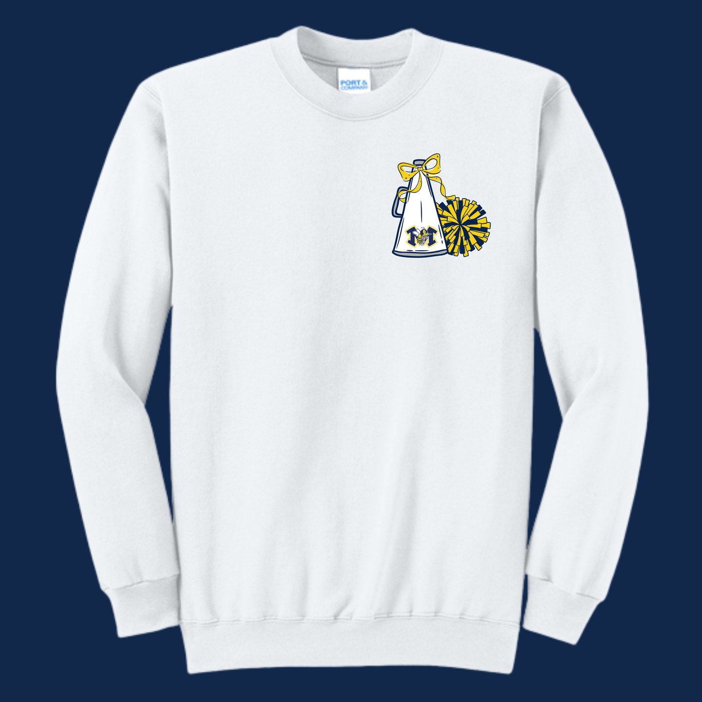 Hornets Cheer Cluster Crewneck - Available in three colors.
