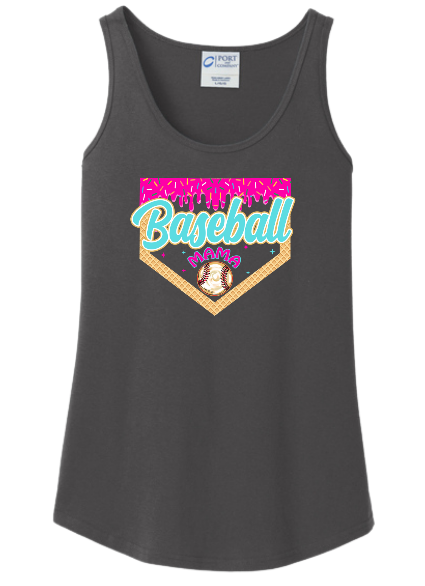 Ice Cream Baseball Mama Tank