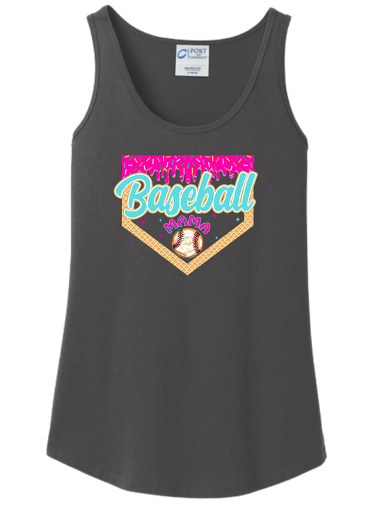 Ice Cream Baseball Mama Tank