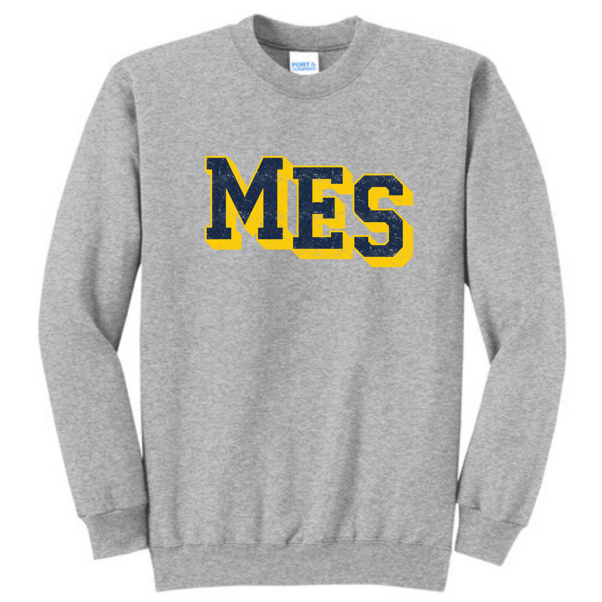 3D MES Distressed Crewneck