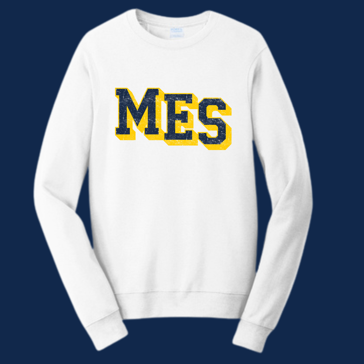 3D MES Distressed Crewneck