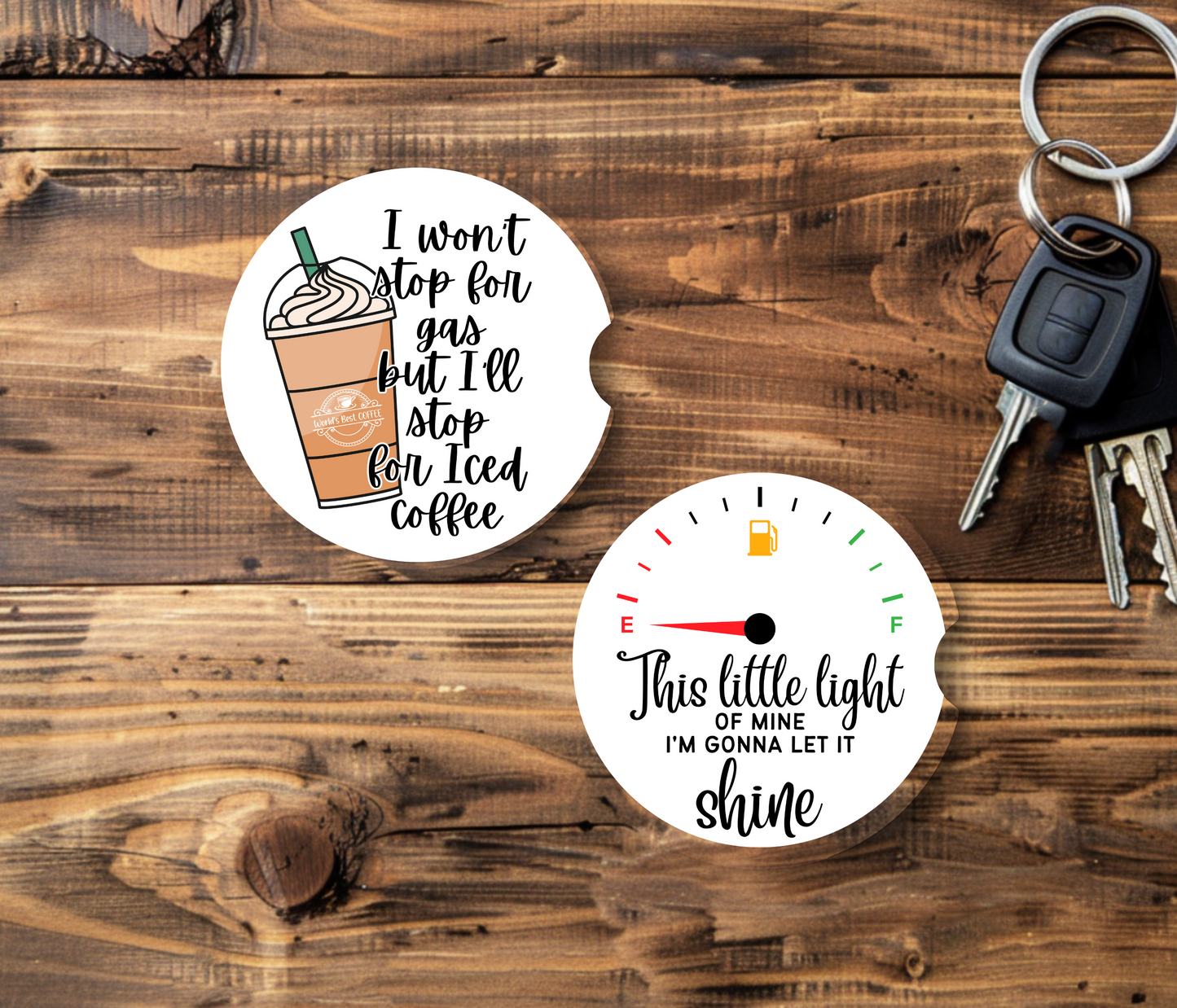 This Little Light of Mine - Car Coasters (Set of 2)