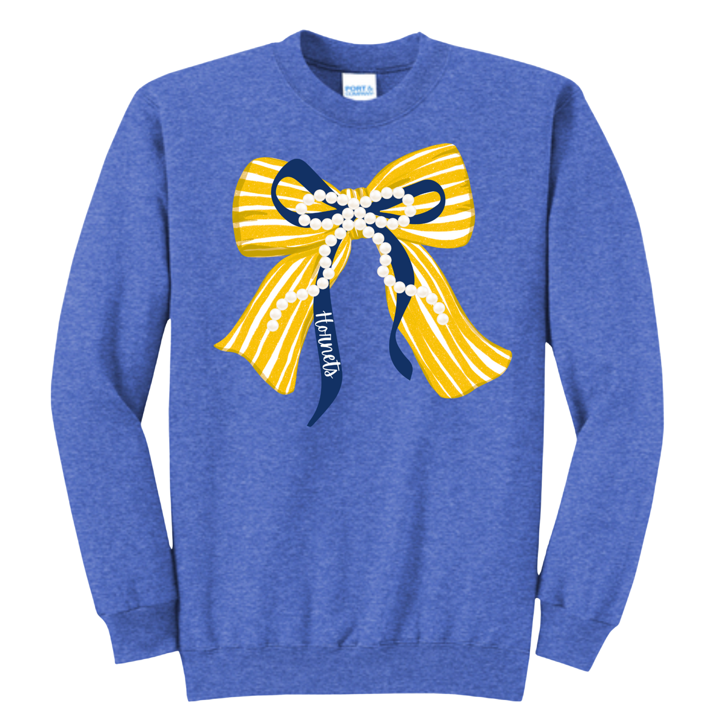 Bows and Pearls Crewneck Sweatshirt (Three Colors Available - see NOTE under description)
