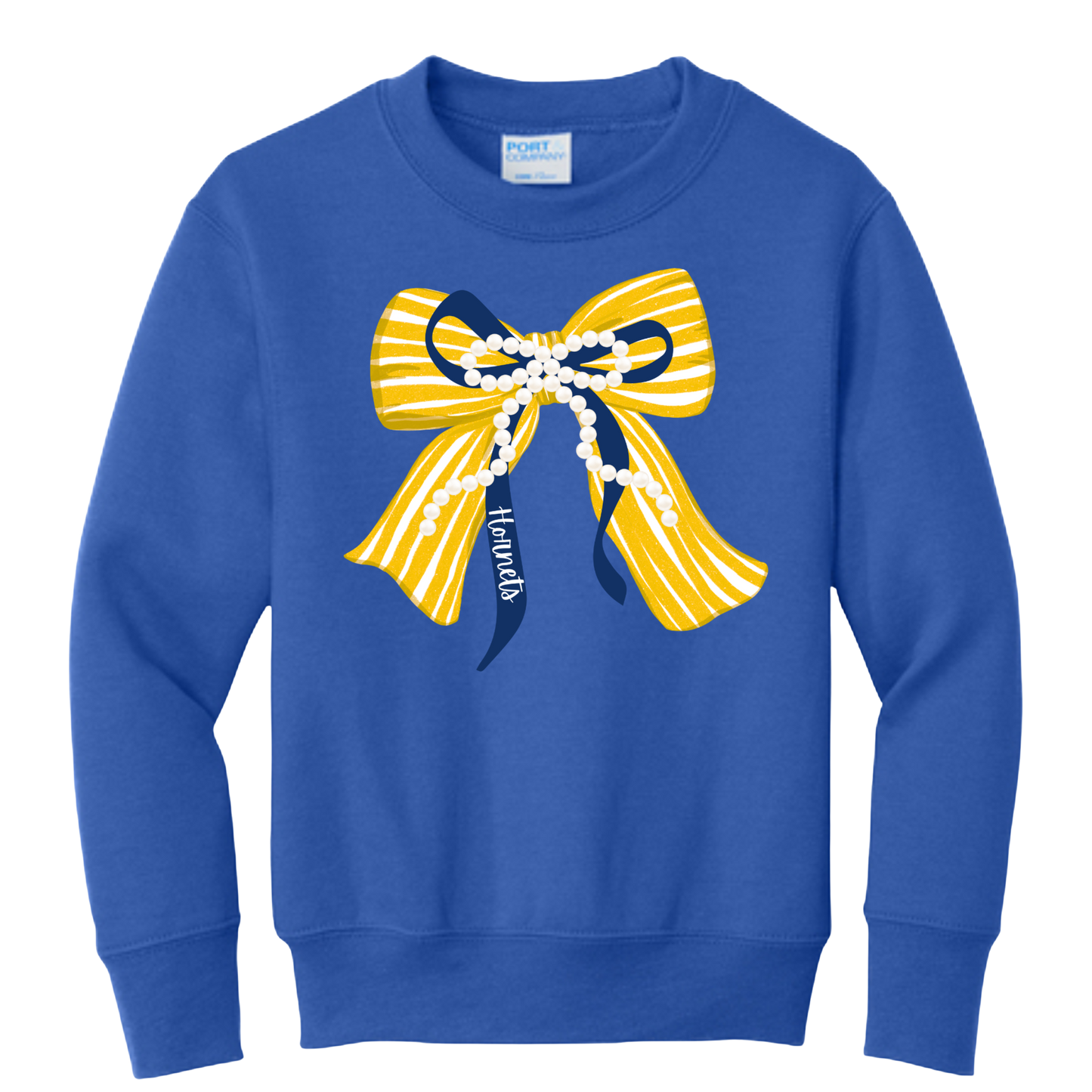 Bows and Pearls Crewneck Sweatshirt (Three Colors Available - see NOTE under description)