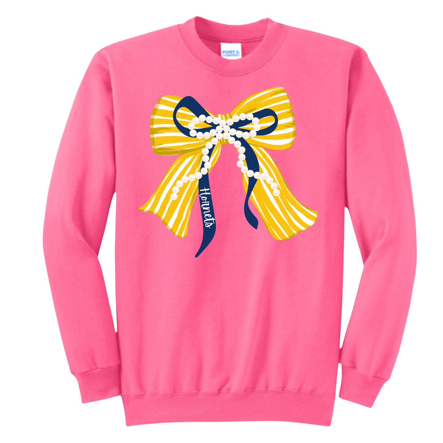 Bows and Pearls Crewneck Sweatshirt (Three Colors Available - see NOTE under description)