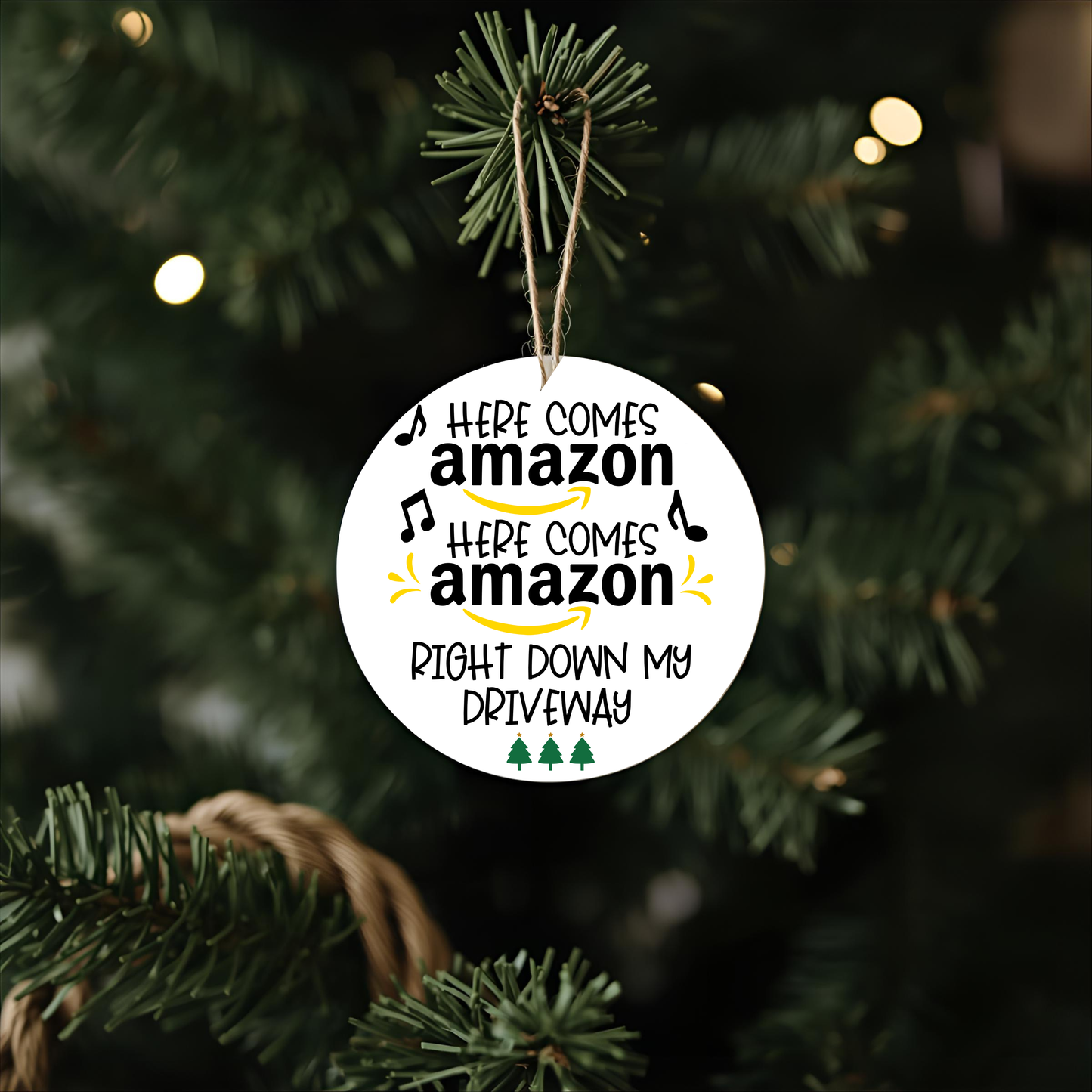 Here comes Amazon Right Down My Driveway