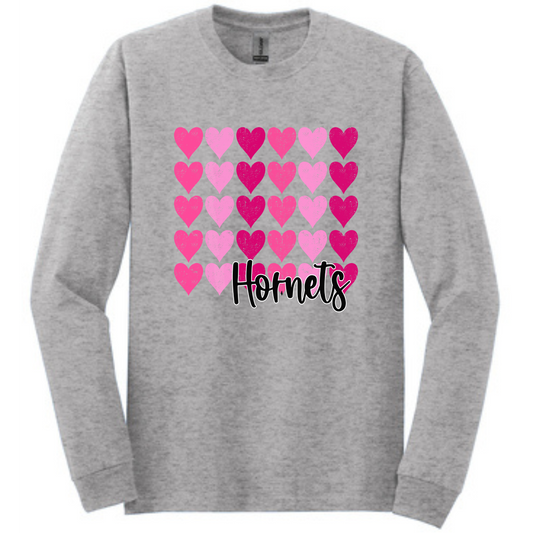 Pink Heart Hornet Crewneck
