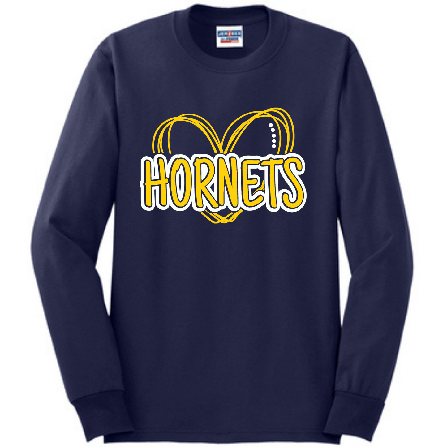 Hornets Heart Long Sleeve