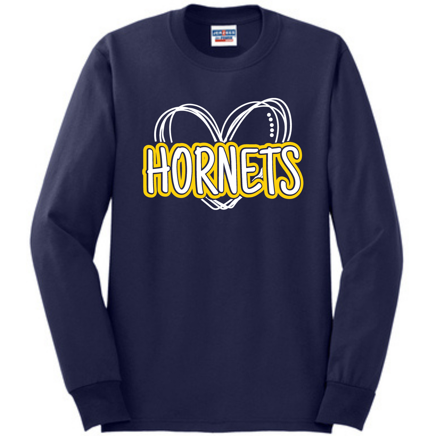 Hornets Heart Long Sleeve