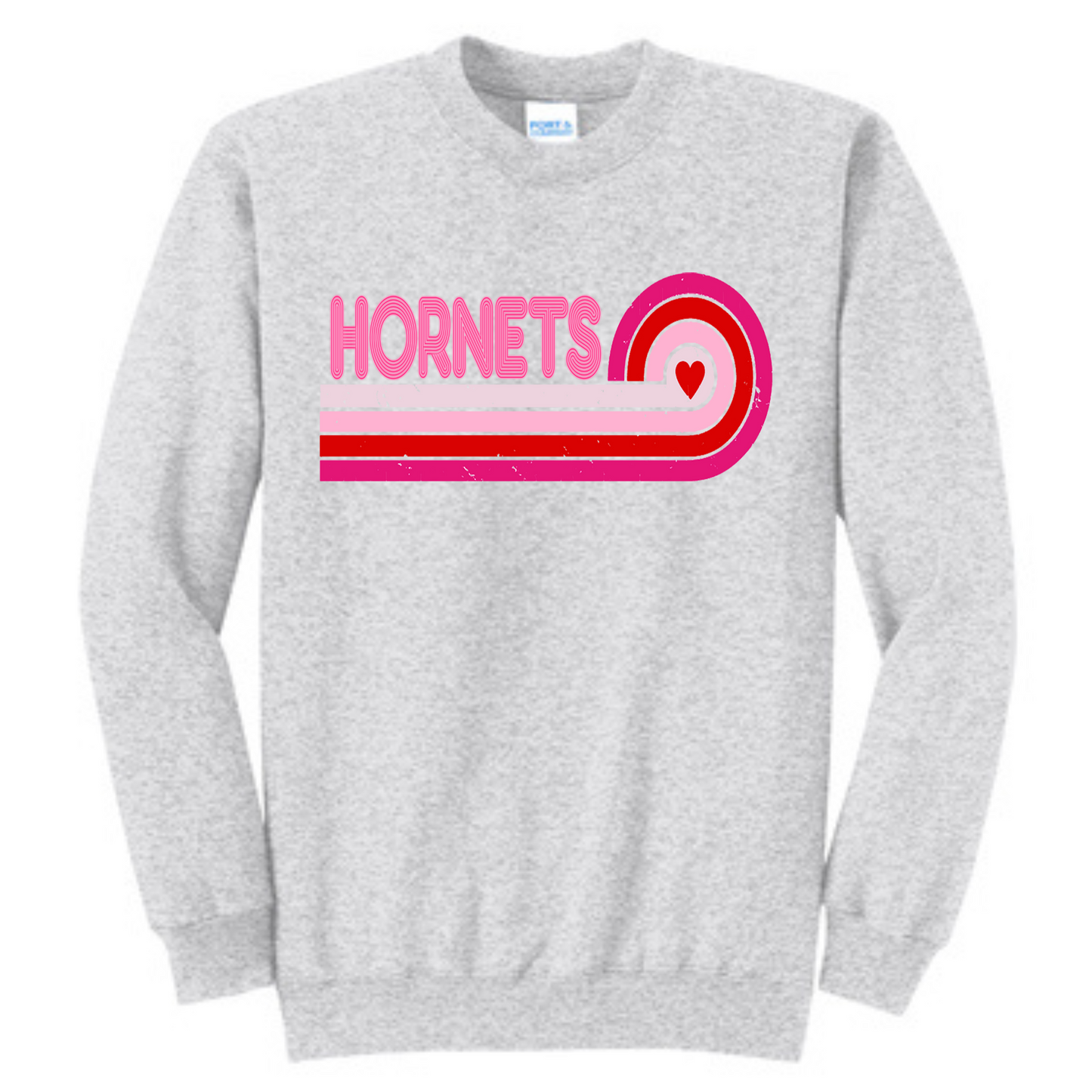 Retro Hornets with Rainbow Heart - Light Pink