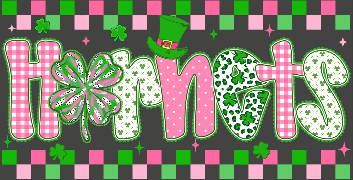Hornets Checkered St. Patty's Day (Available in Two Colors!)